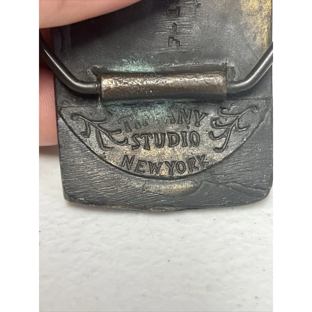 Vintage 1966 Star Trek‎ Lives U.S.S. Enterprise Belt Buckle Tiffany Studio N.Y.